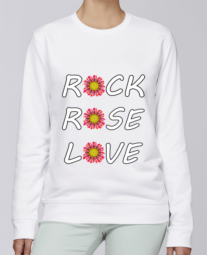 Sweatshirt Rock Rose Love par LV-CREATOR