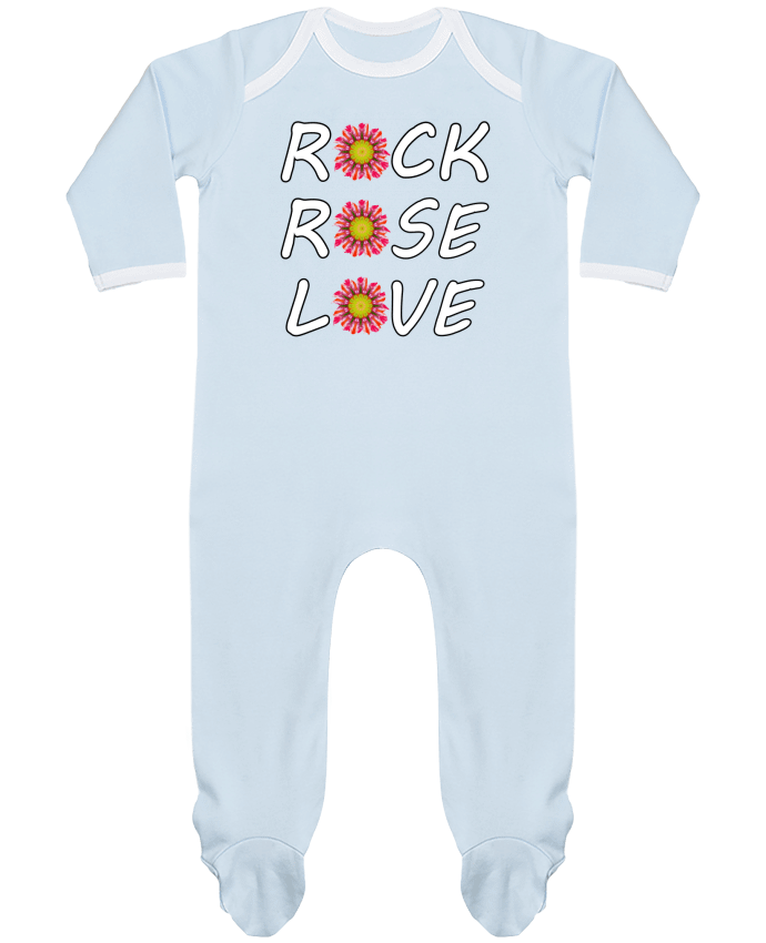 Body Pyjama Bébé Rock Rose Love par LV-CREATOR