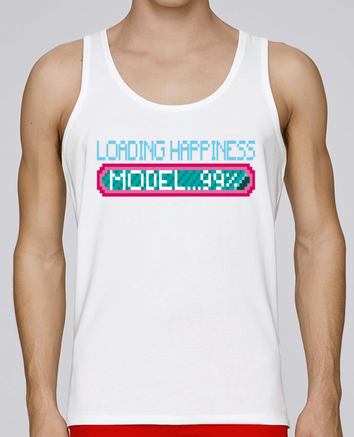 Débardeur homme HAPPINESS MODEL par Santiaguen 100% coton bio