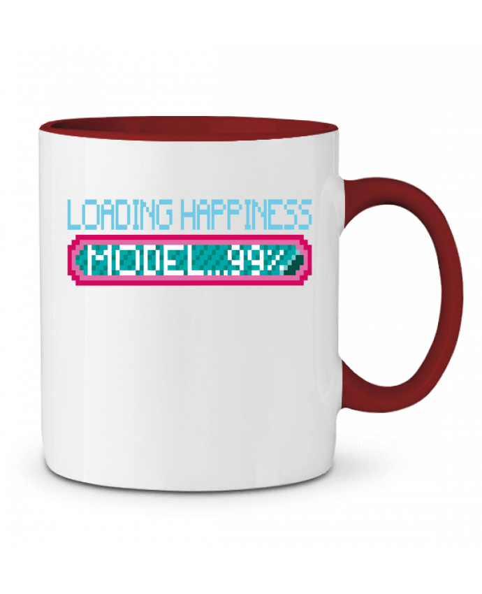 Mug bicolore HAPPINESS MODEL Santiaguen