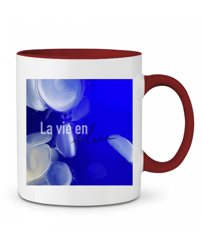 Mug bicolore La vie en bleu. Arketip