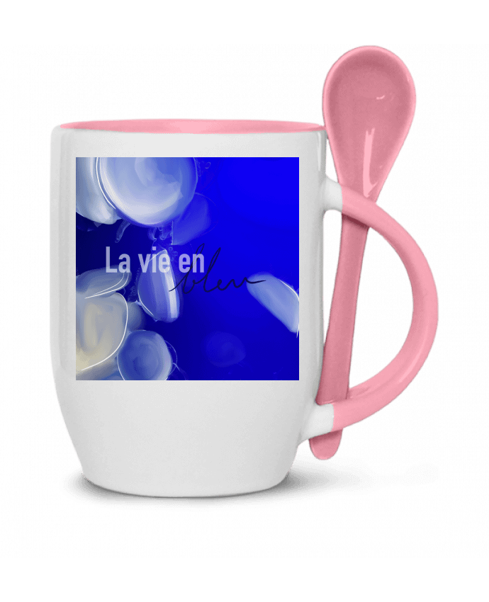  Tasse cuillère La vie en bleu. par Arketip