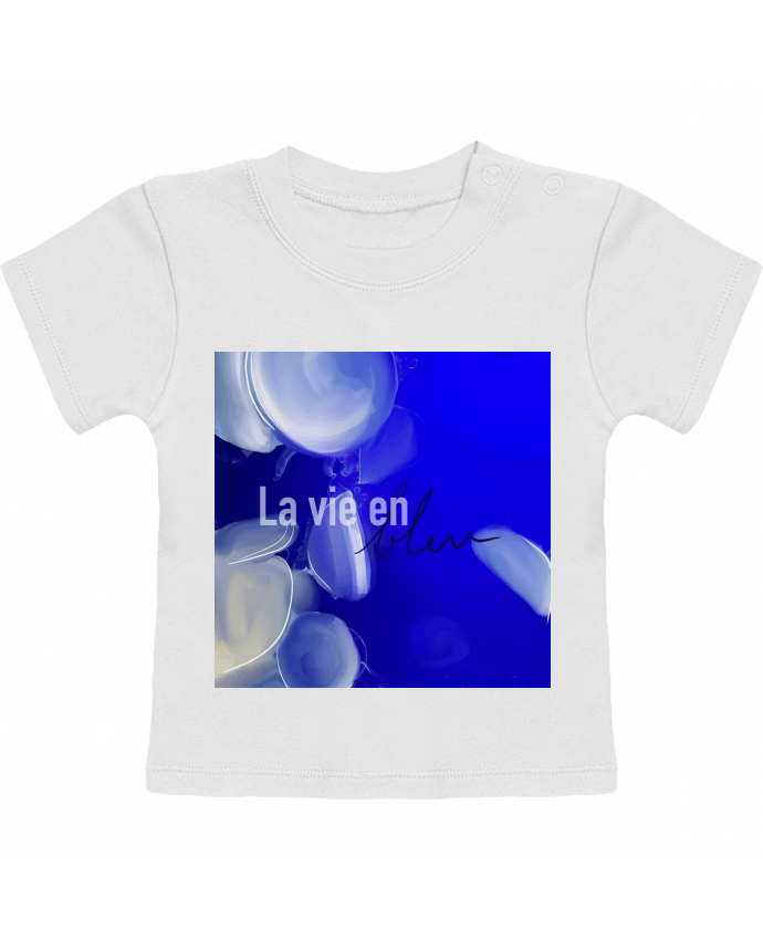 T-shirt bébé La vie en bleu. manches courtes du designer Arketip