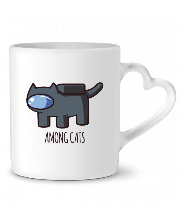 Mug coeur Among cats par Geekshow