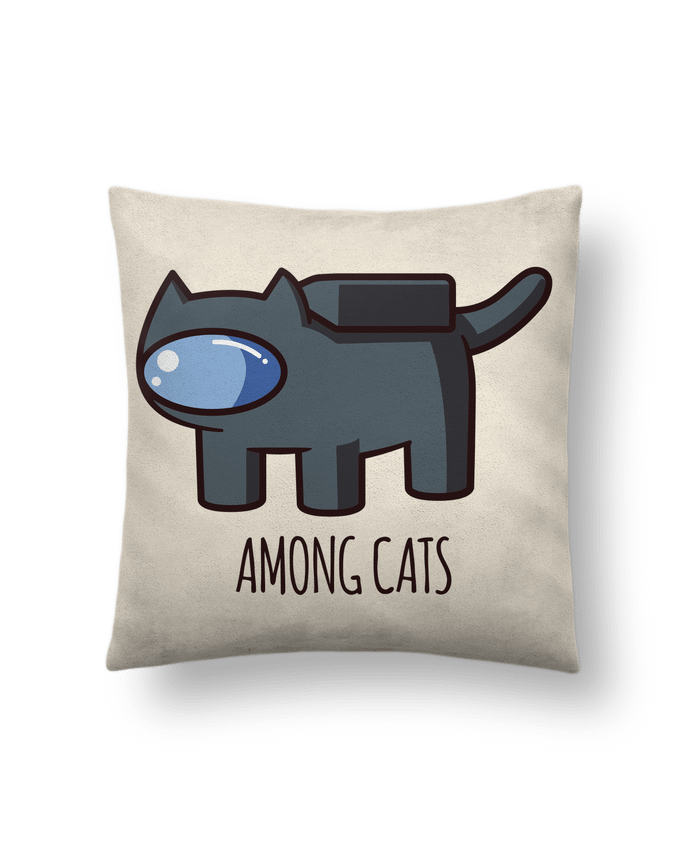 Coussin suédine Among cats par Geekshow