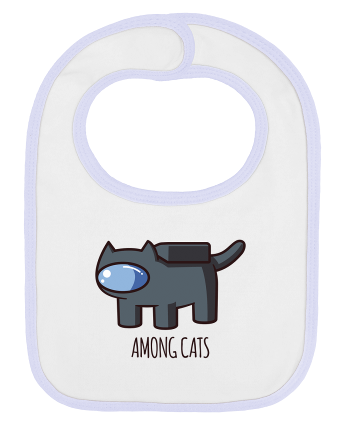 Bavoir bébé uni Among cats par Geekshow