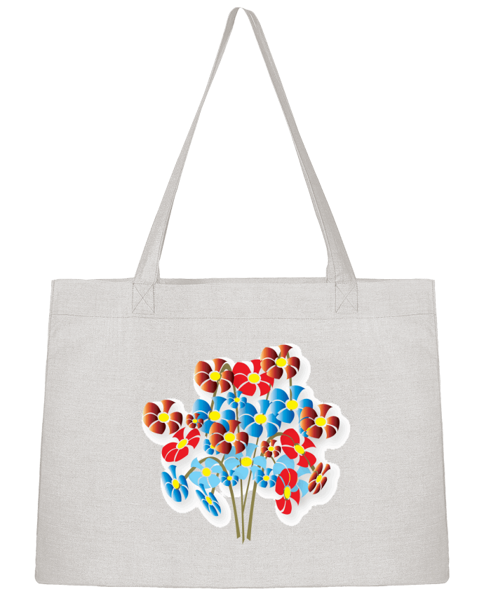 Sac Shopping Bouquet de fleurs par illustraman
