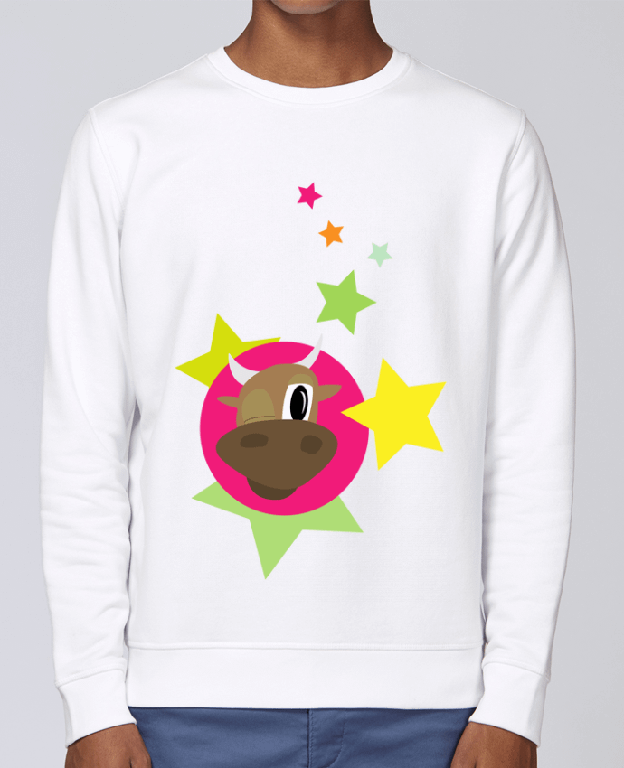 Sweatshirt Vache au clin d'œil par illustraman