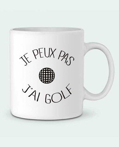 Mug  Je peux pas j'ai golf par Freeyourshirt.com