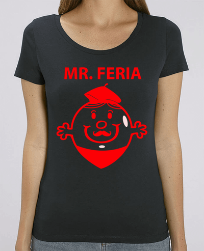 T-shirt Femme Monsieur Feria humour Fêtes Bayonne par Mr Youpla