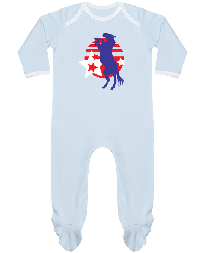 Body Pyjama Bébé Cheval cabré par illustraman