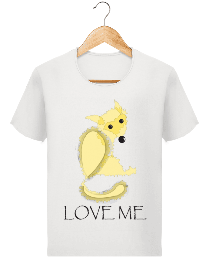  T-shirt Homme vintage Renard love me par illustraman