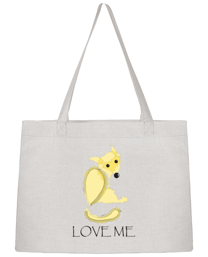 Sac Shopping Renard love me par illustraman