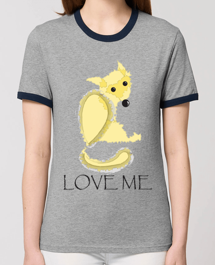 T-shirt Renard love me par illustraman