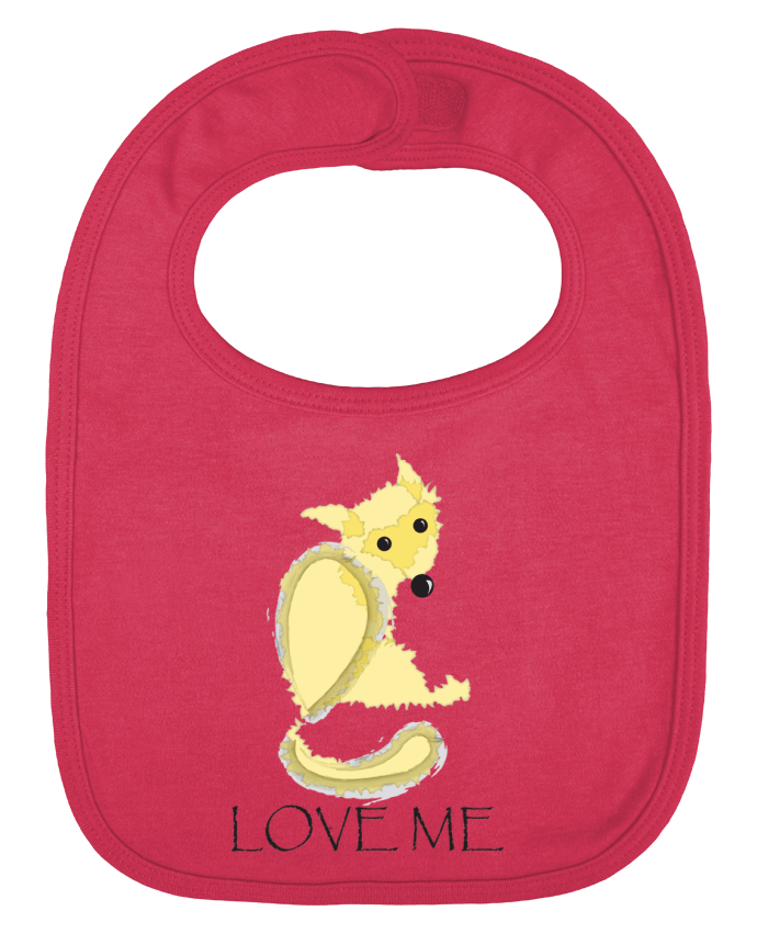 Bavoir bébé uni Renard love me par illustraman