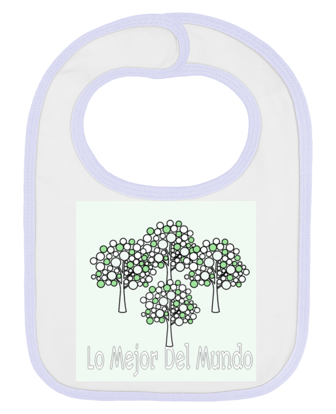 Bavoir bébé uni LO MEJOR DEL MUNDO par psudonimo jose
