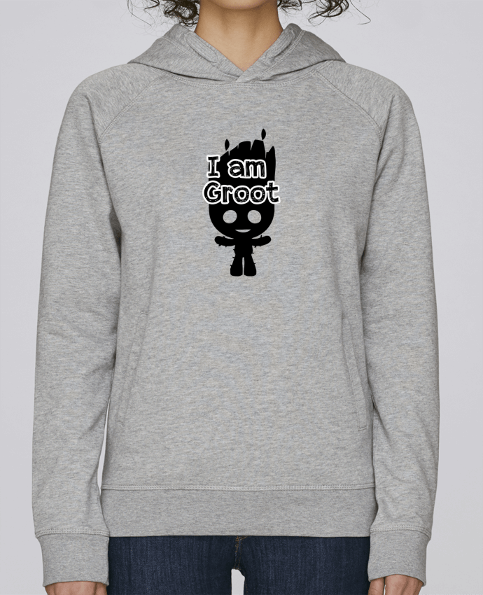 Sweat capuche femme I am Groot par Geekshow