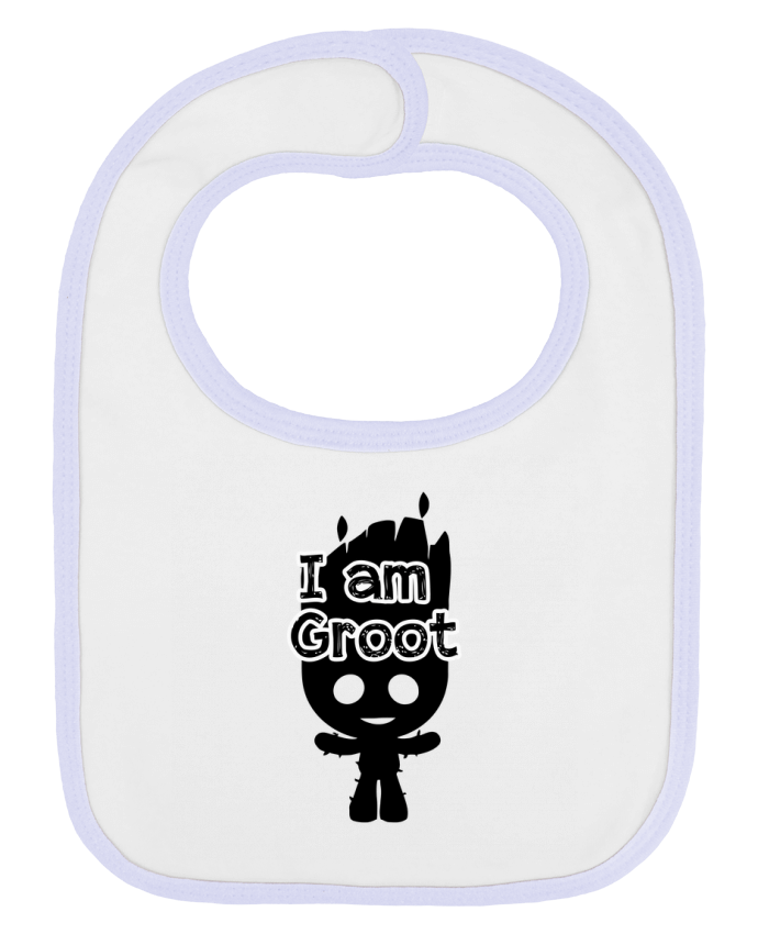 Bavoir bébé uni I am Groot par Geekshow