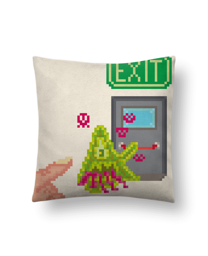 Coussin suédine TOXICITY OUTSIDE par Santiaguen