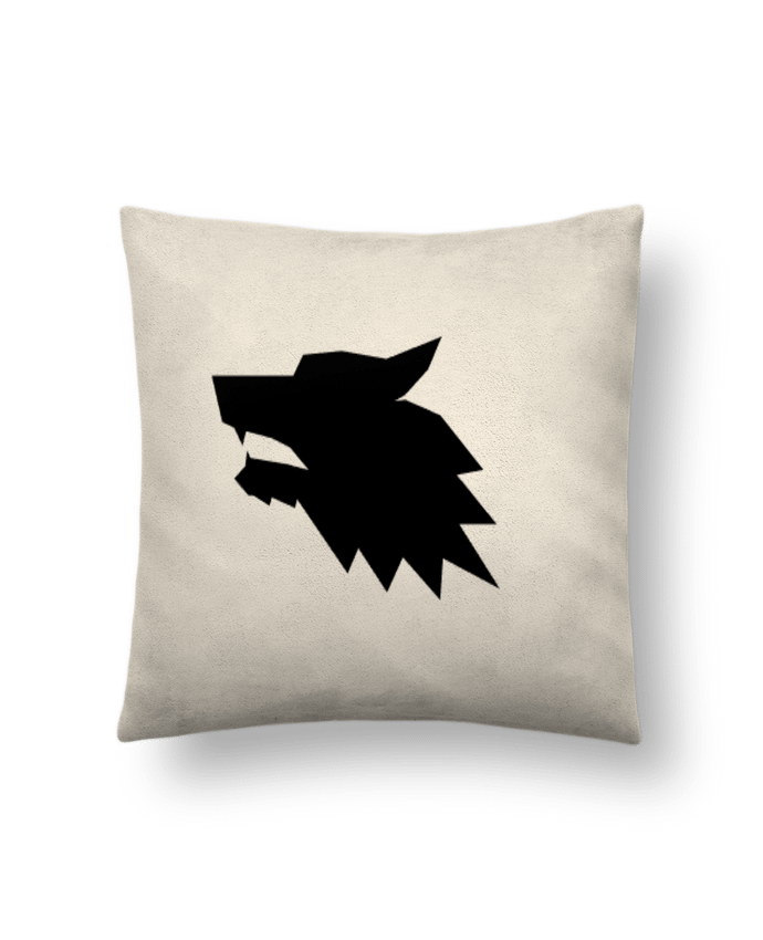 Coussin suédine wolf par Giarior05