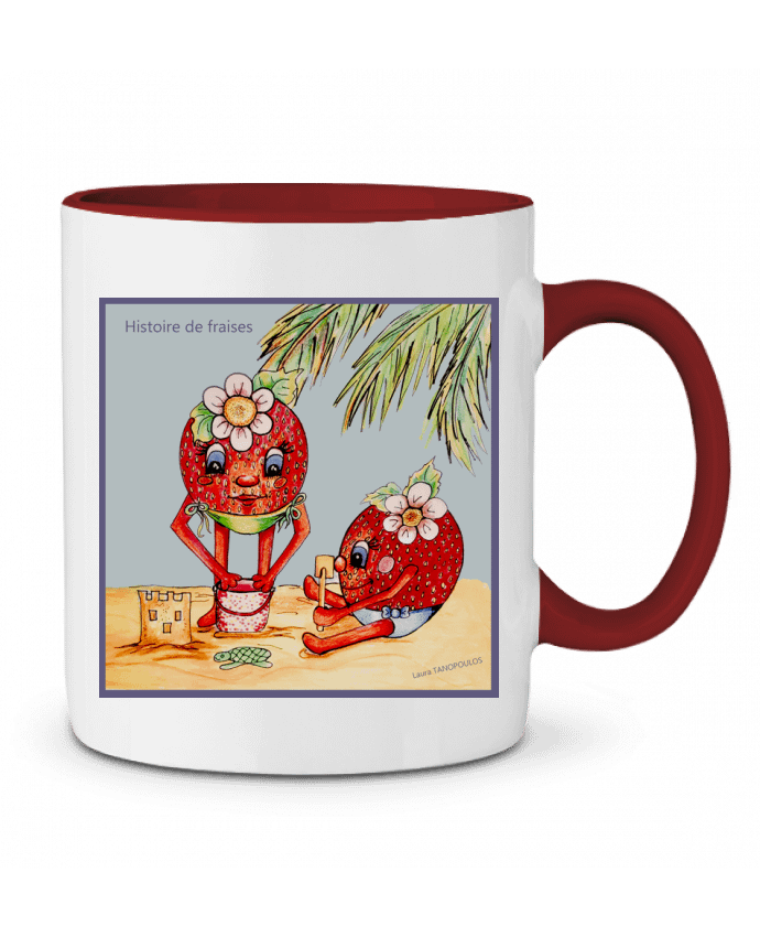 Mug bicolore Histoire de fraises Tanopoulos laura