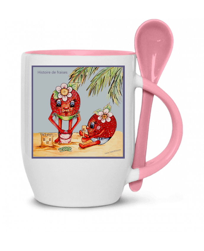  Tasse cuillère Histoire de fraises par Tanopoulos laura