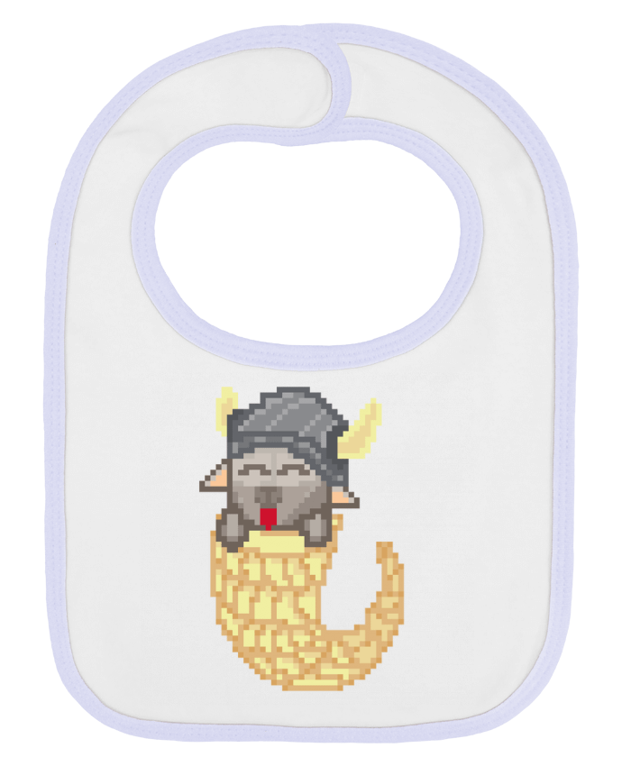 Bavoir bébé uni W par Santiaguen
