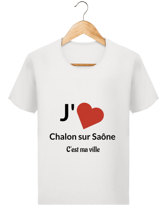  T-shirt Homme vintage J'aime ma ville Chalon sur Saône par Lewismarquee