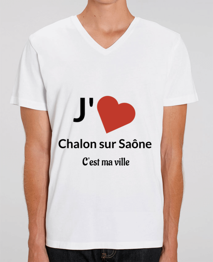 T-shirt homme J'aime ma ville Chalon sur Saône par Lewismarquee