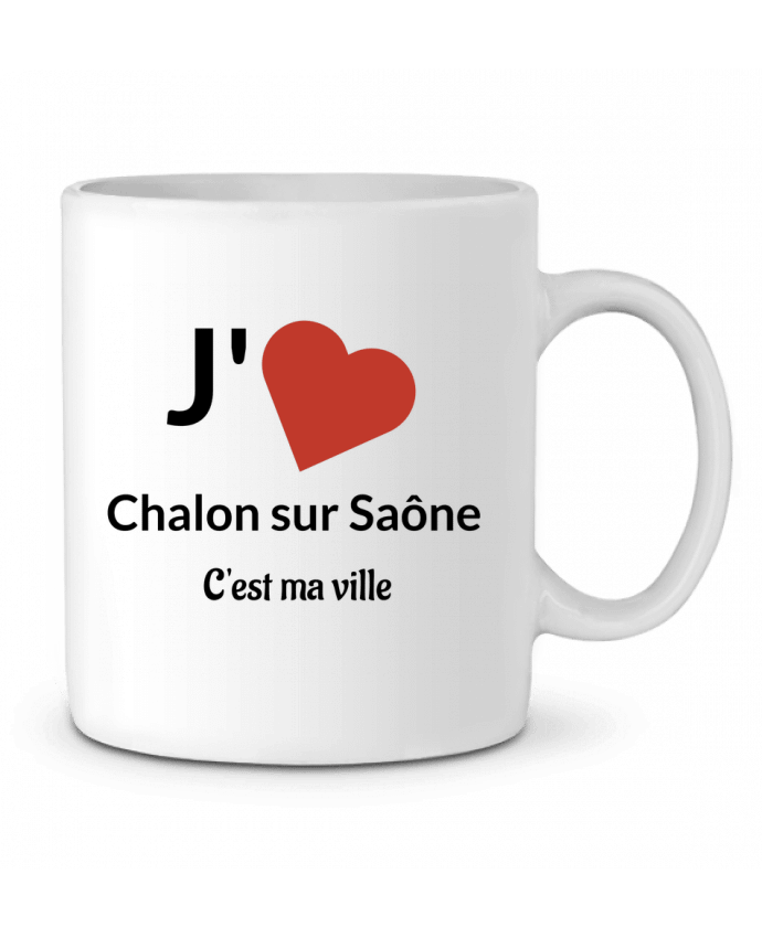 Mug  J'aime ma ville Chalon sur Saône par Lewismarquee