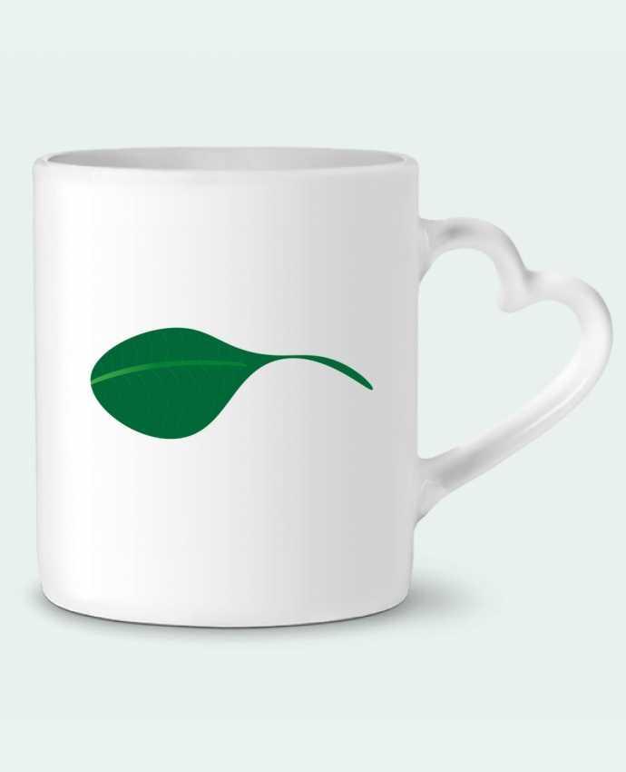 Mug coeur Leaf par akag_