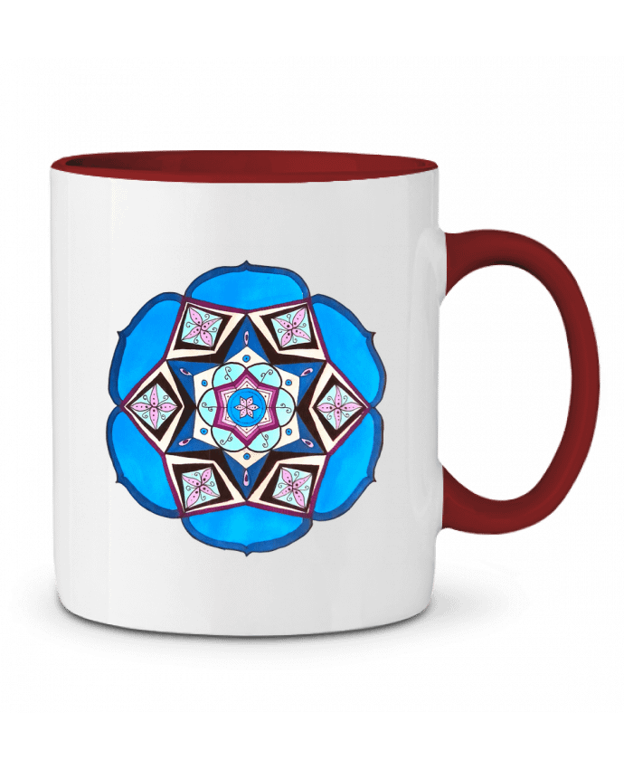 Mug bicolore Mandala Apaisement Caroline-Lyhor