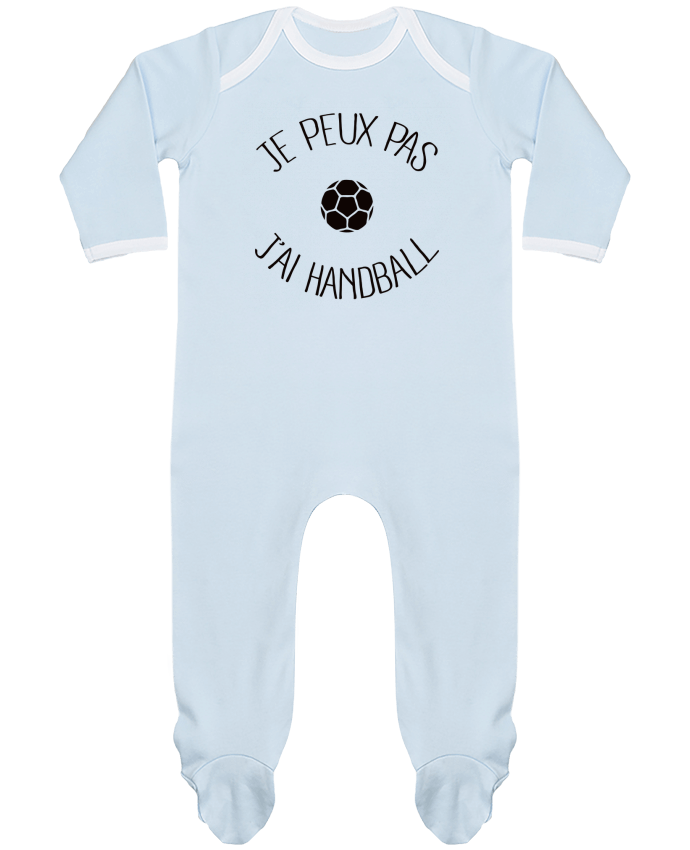 Body Pyjama Bébé Je peux pas j'ai Handball par Freeyourshirt.com