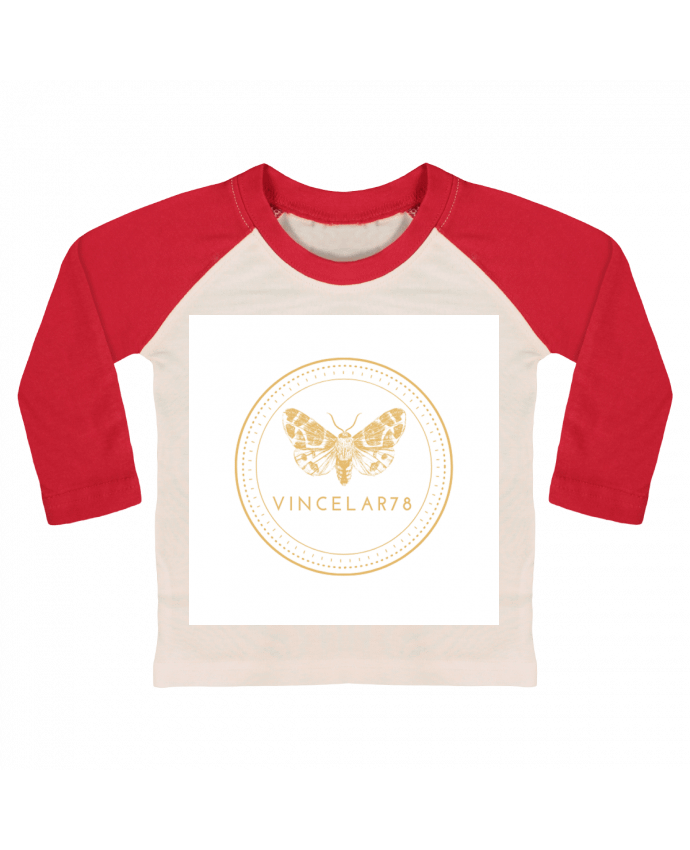 Tee-shirt Bébé Baseball ML Butterfly effect par VincelaR