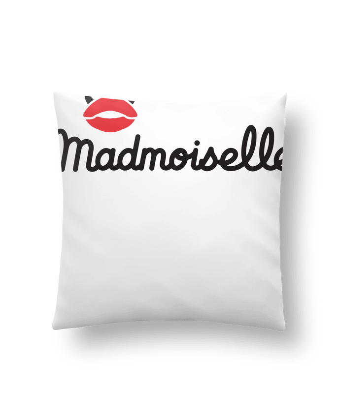 Coussin Madmoiselle + logo par Madmoiselle Rose