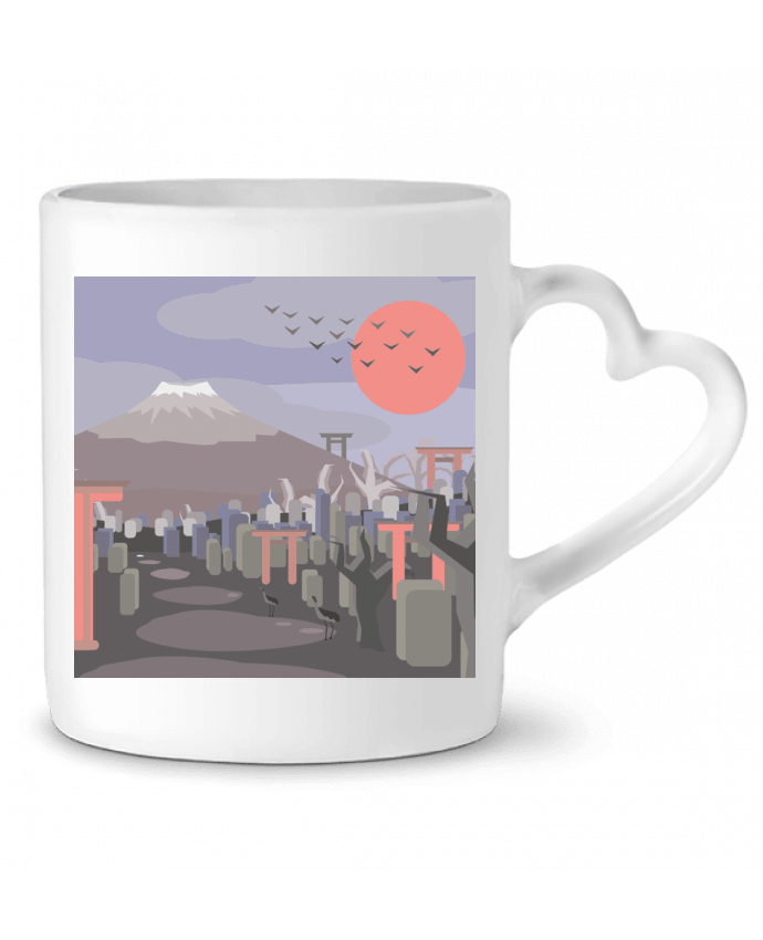 Mug coeur Mont Fuji par I'm Pierre