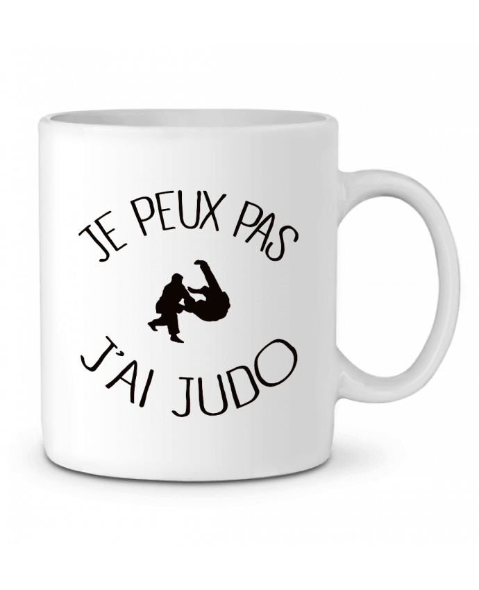 Ceramic Mug Je peux pas j'ai Judo by Freeyourshirt.com