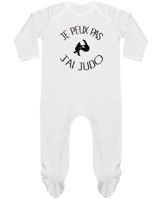 Body Pyjama Bébé Je peux pas j'ai Judo par Freeyourshirt.com