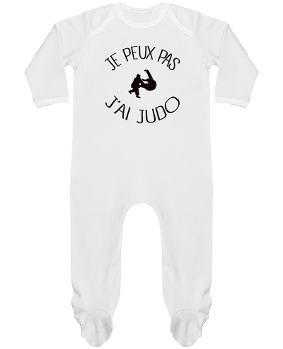 Body Pyjama Bébé Je peux pas j'ai Judo par Freeyourshirt.com