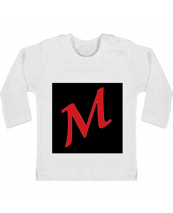 T-shirt bébé logo maxitib manches longues du designer maxitib