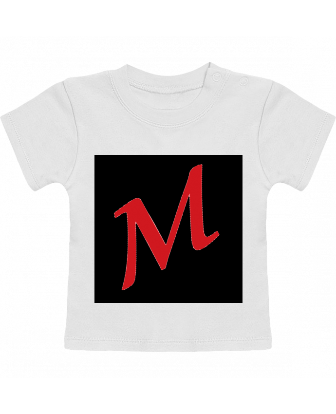 T-shirt bébé logo maxitib manches courtes du designer maxitib