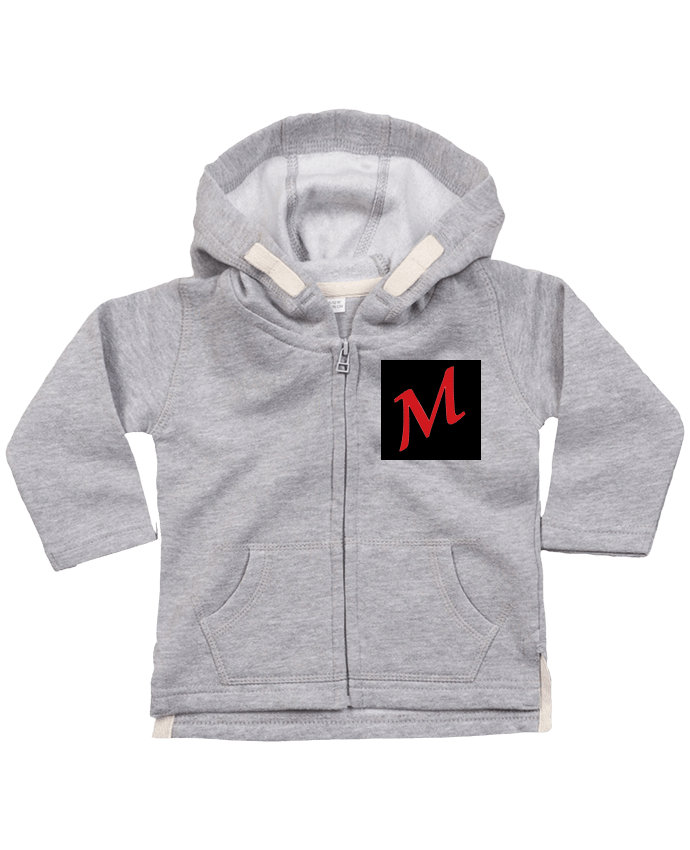 Sweat à capuche bébé zippé logo maxitib par maxitib