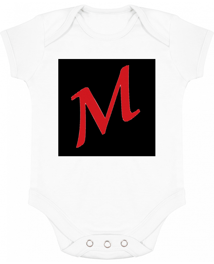 Body bébé manches contrastées logo maxitib par maxitib