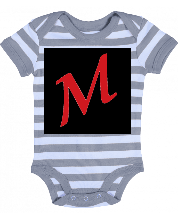 Body Bébé Rayé logo maxitib - maxitib