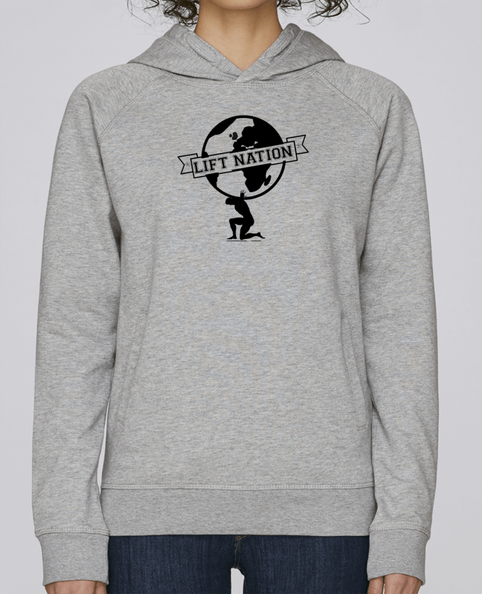 Sweat capuche femme Lift Nation par Luko