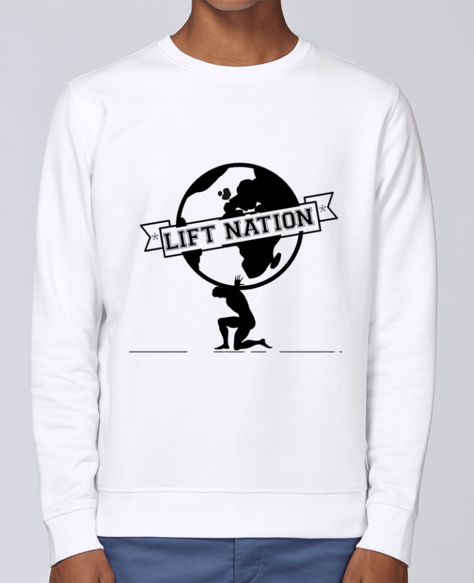 Unisex Sweatshirt Crewneck Medium Fit Rise Lift Nation by Luko