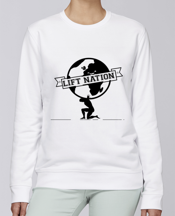 Unisex Sweatshirt Crewneck Medium Fit Rise Lift Nation by Luko