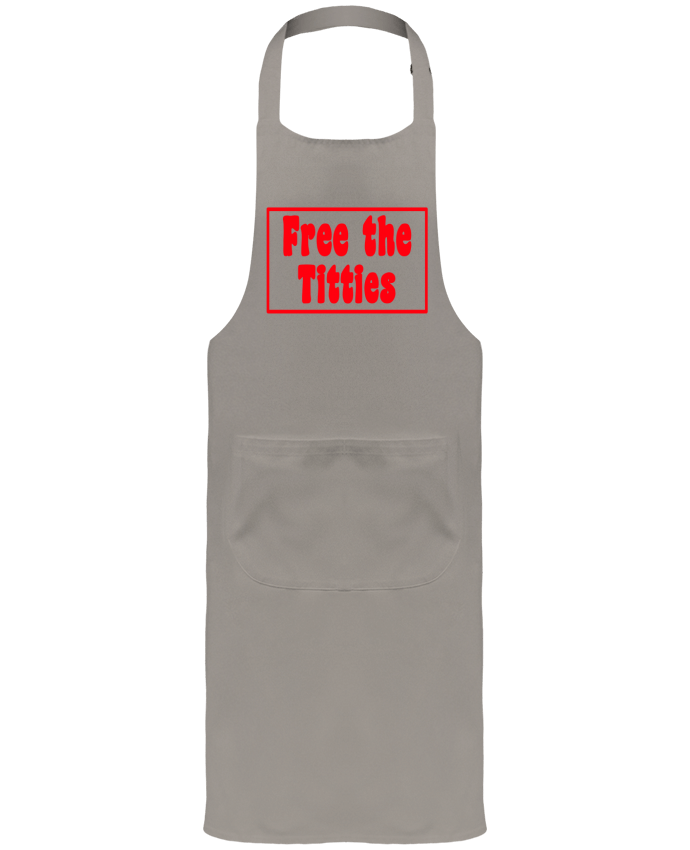 Tablier avec poches Free the Titties par Arepo