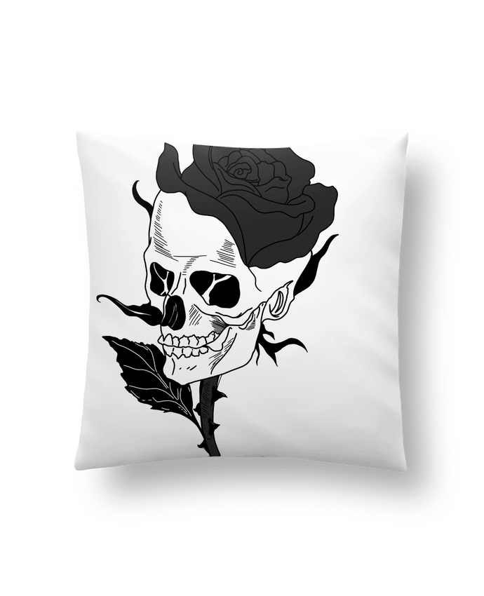 Coussin Tête de mort rose par Charod