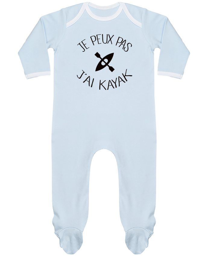 Body Pyjama Bébé Je peux pas j'ai kayak par Freeyourshirt.com